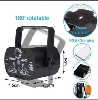 luz led fiesta recargable discoteca