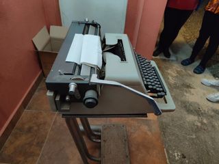 conjunto máquina de escribie