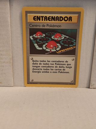 carta Pokémon entrenador. Centro Pokémon