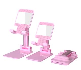 SOPORTE MOVIL ROSA CON ESPEJO