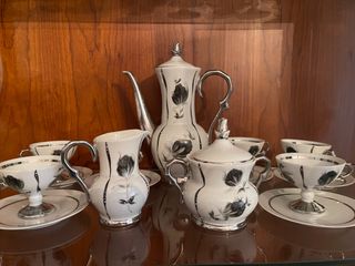 Juego de café de porcelana vintage