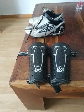 botas y espinilleras