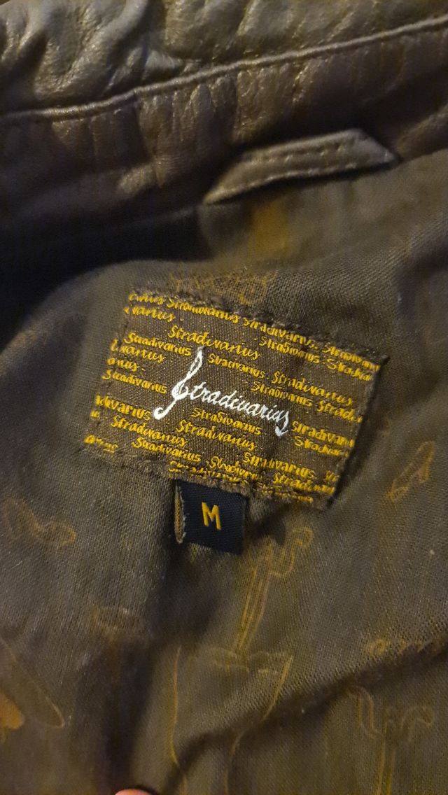 cazadora piel marrón