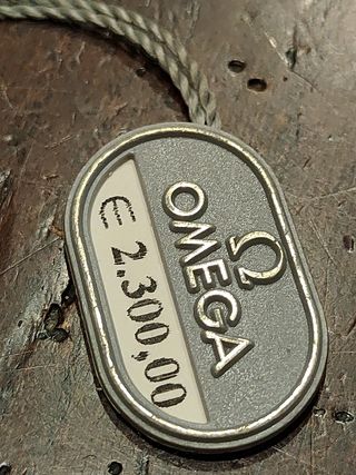 cartellino prezzo Omega