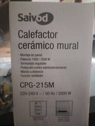 CALEFACTOR CERAMICO NUEVO
