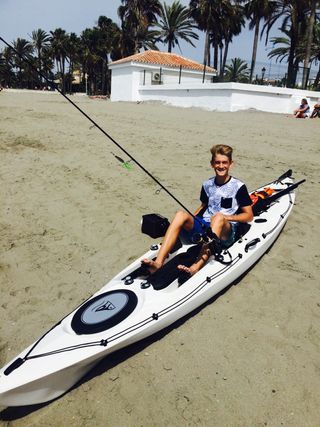 Kayak Galaxy de pesca con sonda,