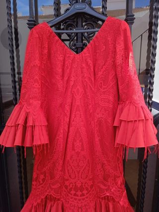 Vestido de flamenca rojo