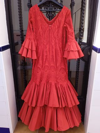 Vestido de flamenca rojo