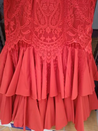 Vestido de flamenca rojo