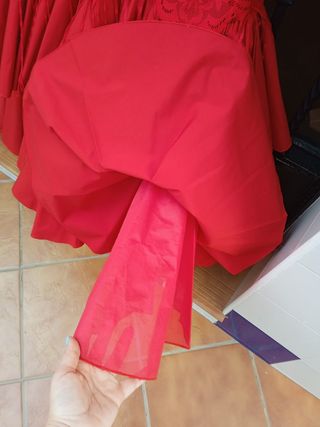 Vestido de flamenca rojo
