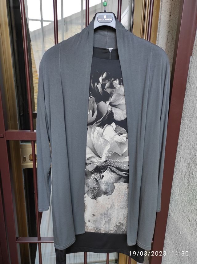 Vestito lungo con spolverino