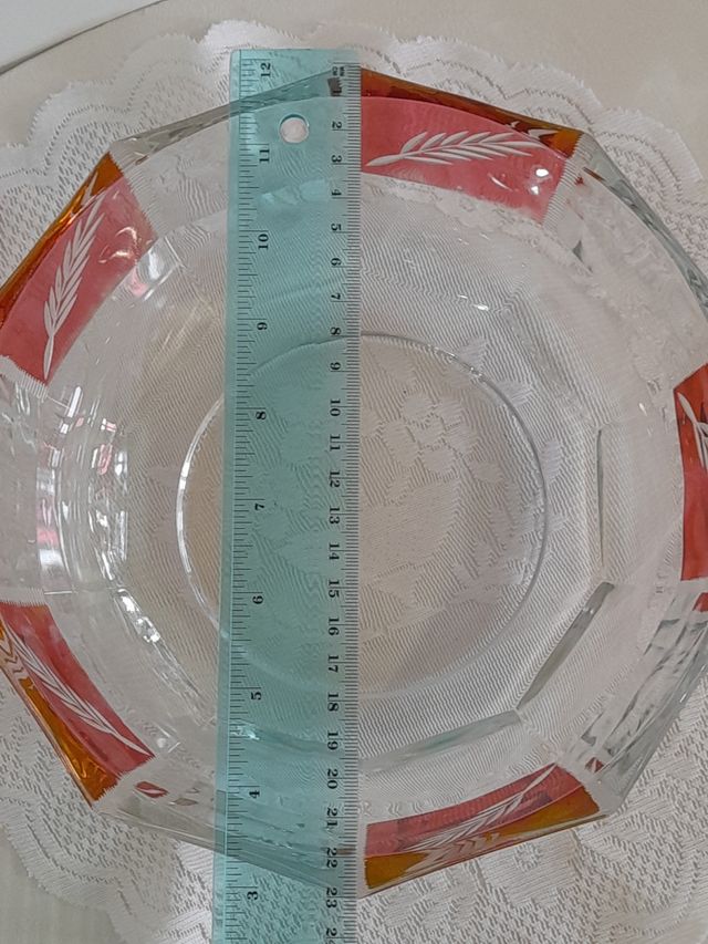 Cristalleria Servizio Macedonia 7 Pezzi Clear Pink