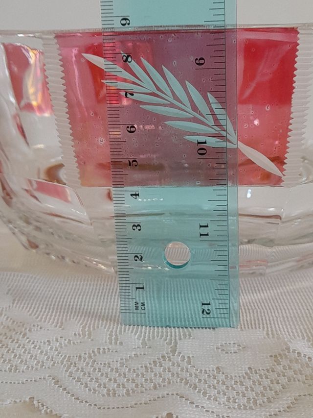 Cristalleria Servizio Macedonia 7 Pezzi Clear Pink