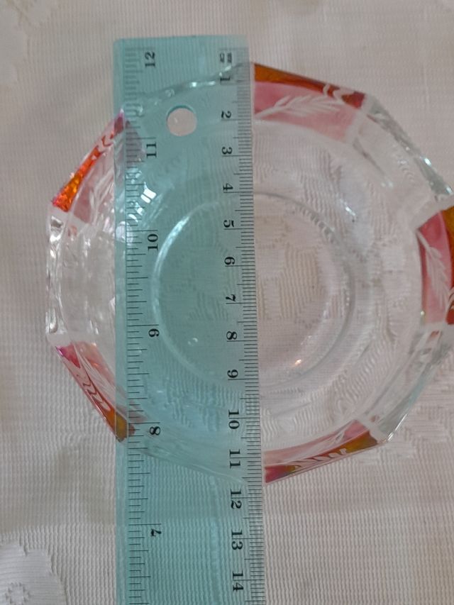 Cristalleria Servizio Macedonia 7 Pezzi Clear Pink