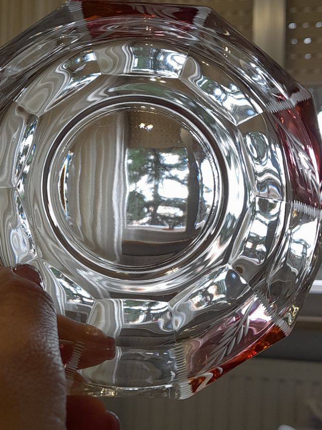 Cristalleria Servizio Macedonia 7 Pezzi Clear Pink