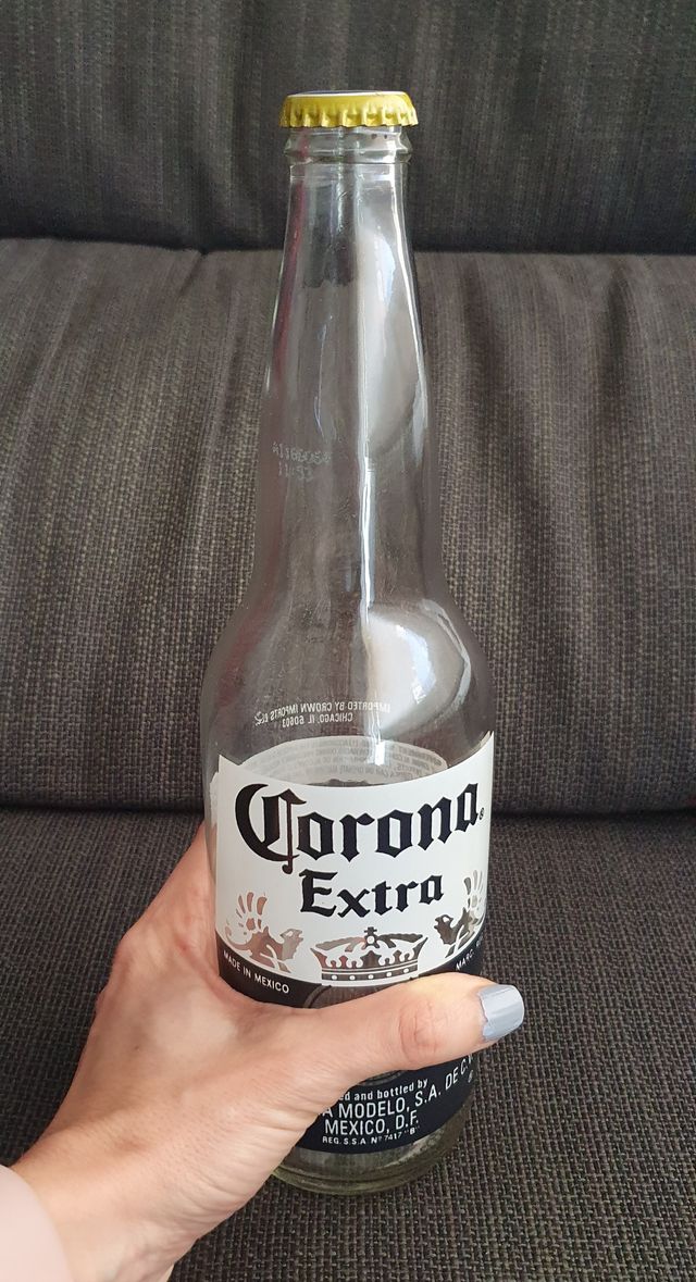 Botella Corona cristal
