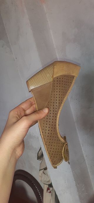 Tacones cuña de mujer - marrón 👠