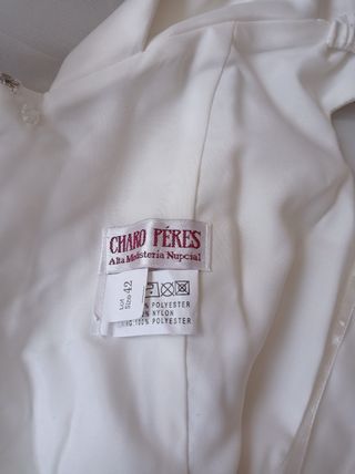 Vestido novia Charo Peres alta costura 