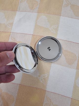 Espejo redondo maquillaje para bolso