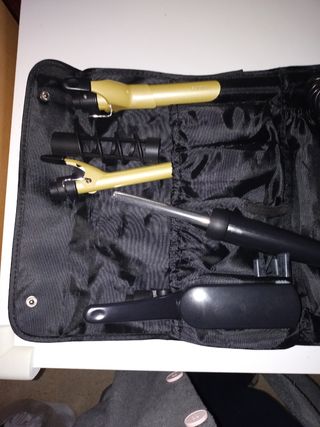 Conjunto de plancha y rizadores pelo