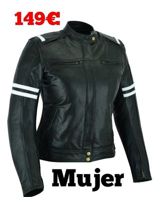 CHAQUETA PIEL MOTO