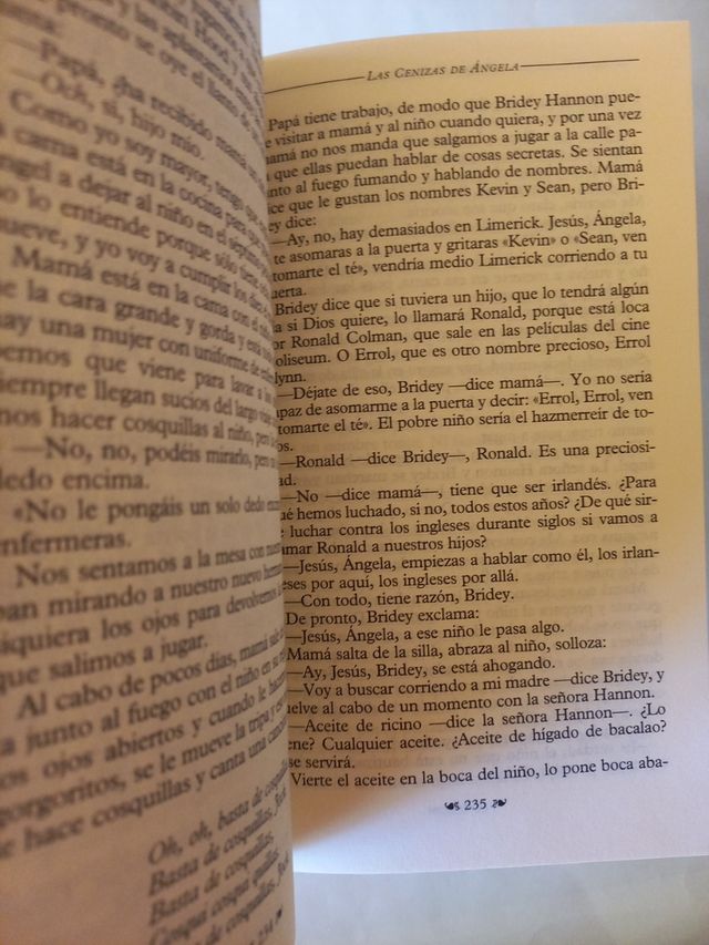 "Las Cenizas de Ángela" de Frank McCourt