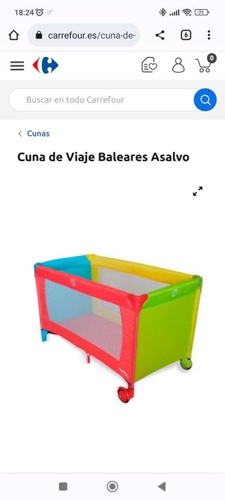 Cuna de viaje/parque infantil 