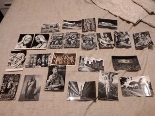 Lote 23 postales de Italia en blanco y negro