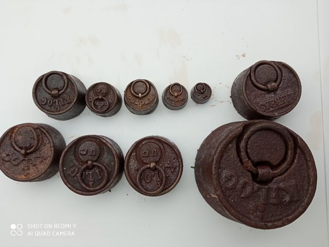 10 pesos antigos, ferragens, velhos,