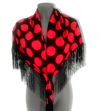 Mantoncillo de flamenca lunares