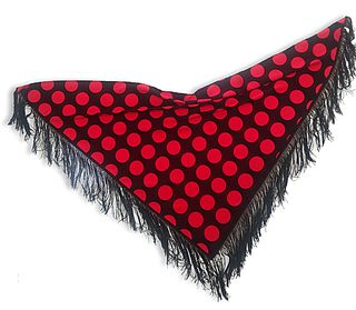 Mantoncillo de flamenca lunares