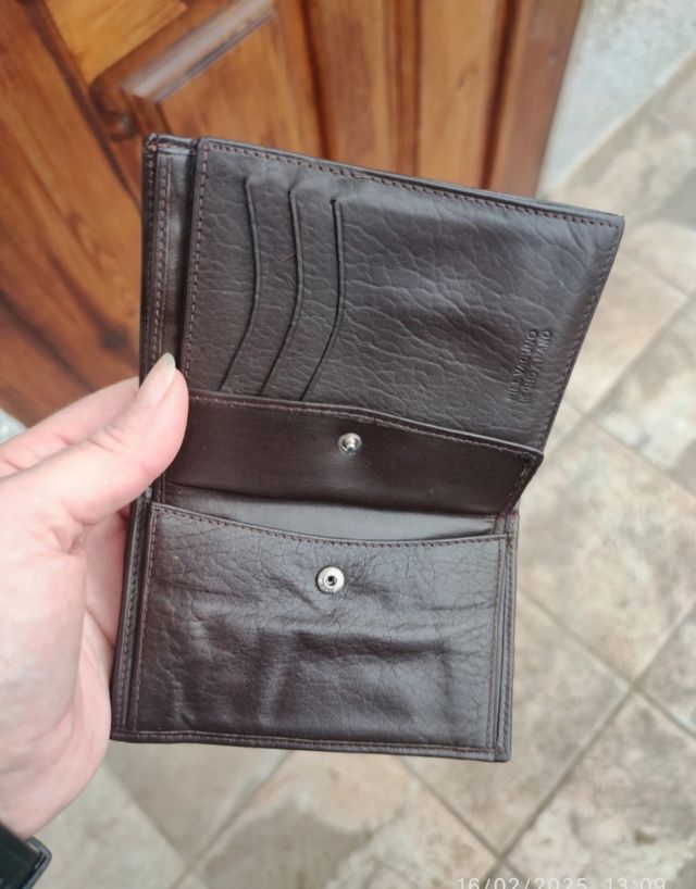 CARTERA/BILLETERA (HECHA A MANO, PIEL DE VACUNO)