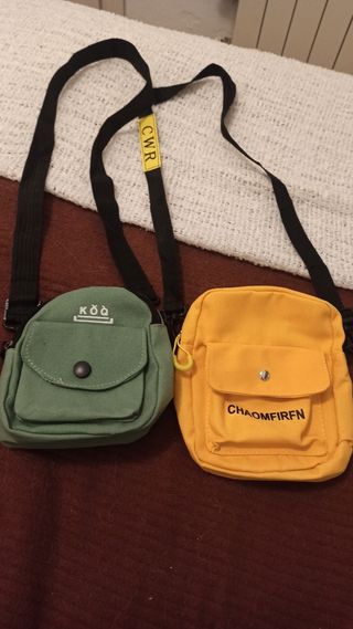 Pack 2 bolsas amarillo y verde