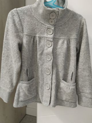 chaqueta niña gris 6-7 años