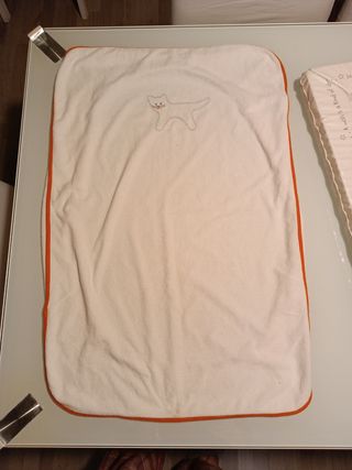 espuma cambiador bebe con funda