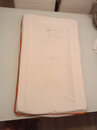 espuma cambiador bebe con funda