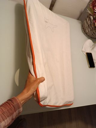 espuma cambiador bebe con funda