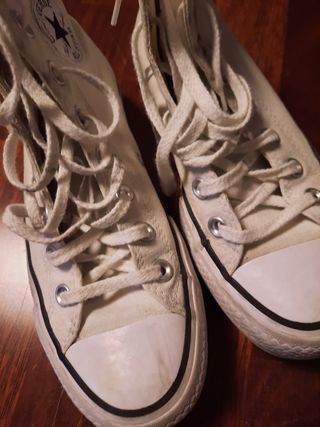 converse blanca con plataforma