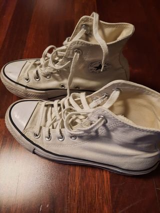 converse blanca con plataforma