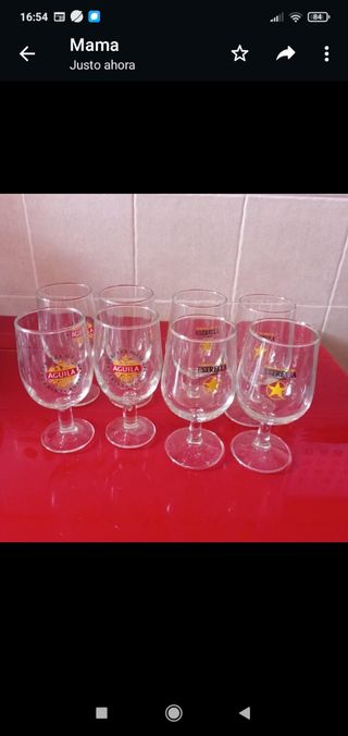 4 Copas de Cervezas del Aguila y Estrella Dorada
