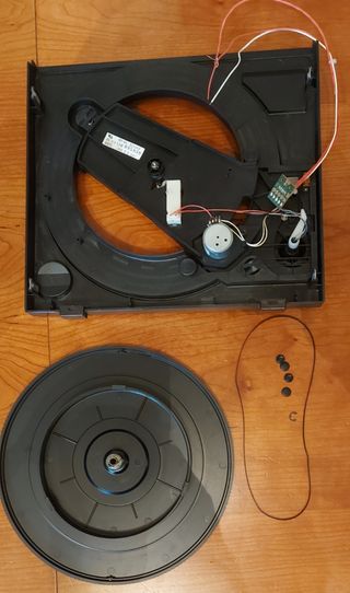 Tocadiscos para encastrar. 