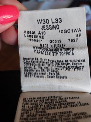 LEE pantalón mujer encerado negro