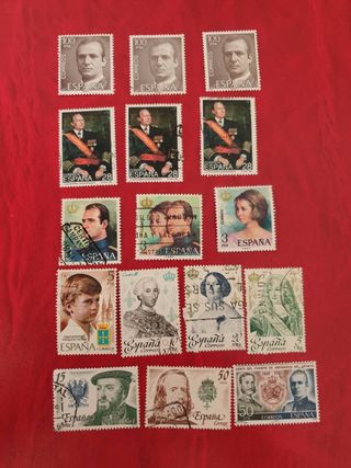 Lote de sellos Realeza España