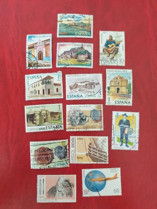 Lote sellos Hispanidad y viajes America España