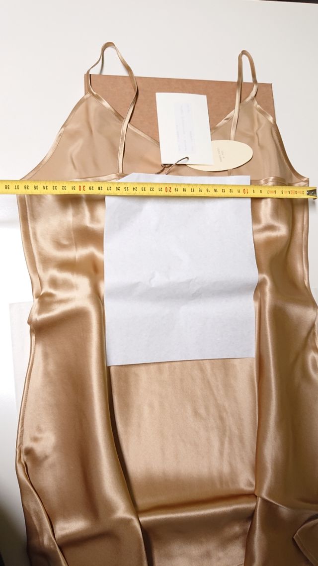 sottoveste corta tg 42, 100% raso seta col avorio