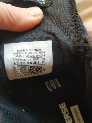 Converse negras cuero