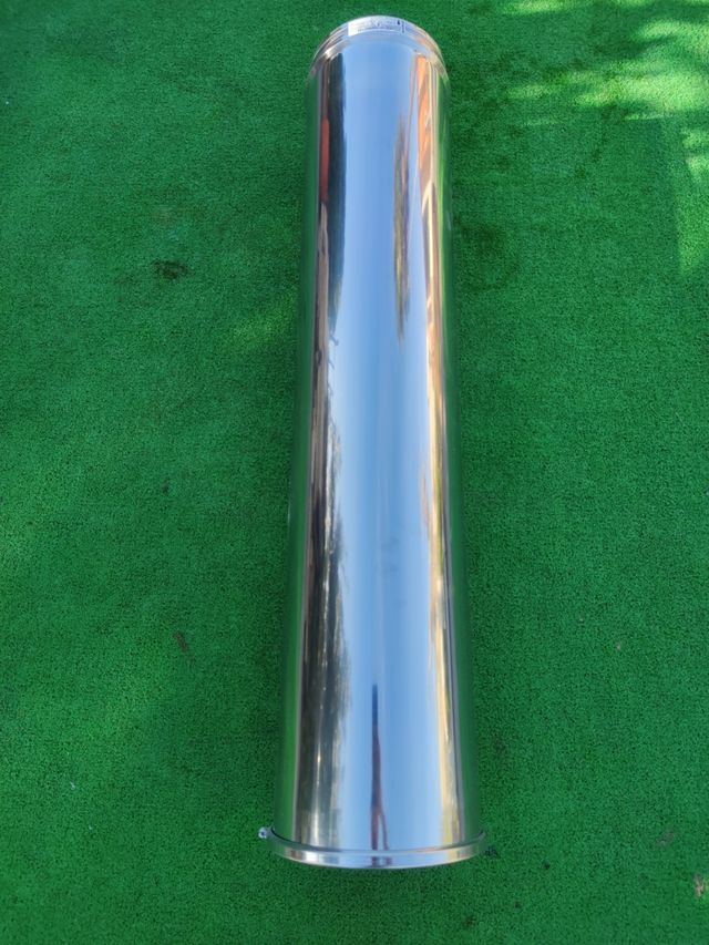 Tubo estufa inox 200mm