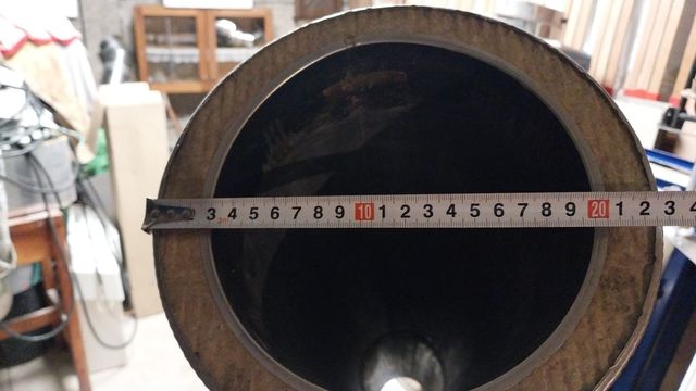 Tubo estufa inox 200mm