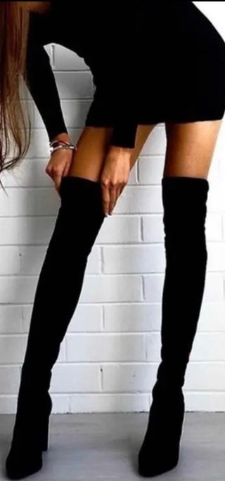 Botas Altas en Negras Elegantes y Sexy
