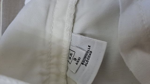 Pantalone corto bimbo Jeckerson jr colore bianco t